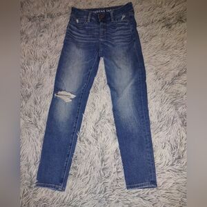 American Eagle Outfitters Blue Distressed Jeans